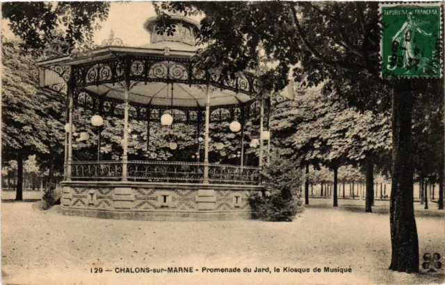 CPA CHALONS-sur-MARNE Promenade du Jard le Kiosque de Musique (491358)