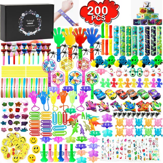 200PCS Assorted Party Bag Toys Children Kids Gift Party Pinata Fillers Toys