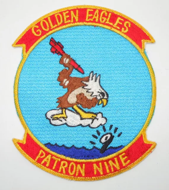 ORIGINAL VIETNAM WAR US Navy VP-9 Patrol Squadron Golden Eagles Patch ...
