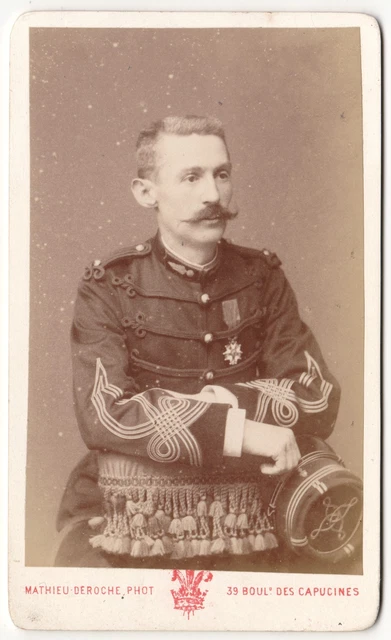 Garde Nationale Ferdinand GALLIEN circa 1870 Gatel Paris Photo CDV