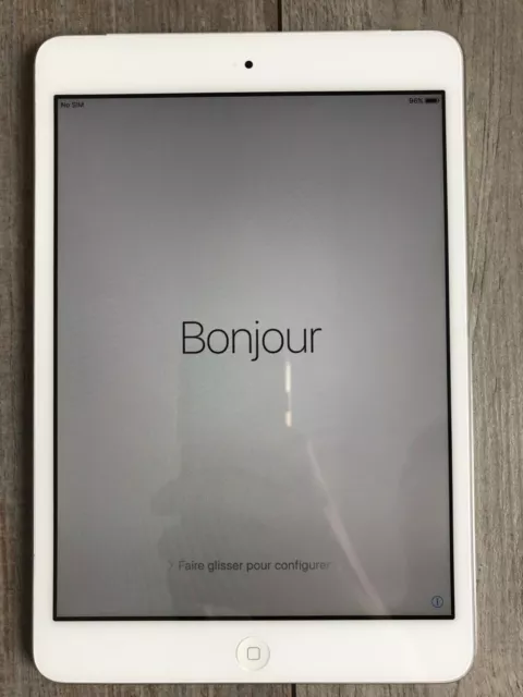 Apple iPad mini 1ère Génération 7,9" 16 Go, Wi-Fi + Cellular - Blanc - Bon état