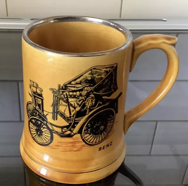 WADE, VETERAN CAR TANKARD Miniature Series No 1, 1899 BENZ, Very Good Condition