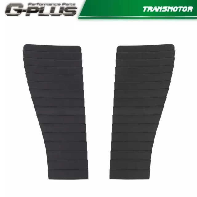 Black Hood Louver Inserts Fit For 1985-1990 Chevy Camaro Z28 & IROC One pair