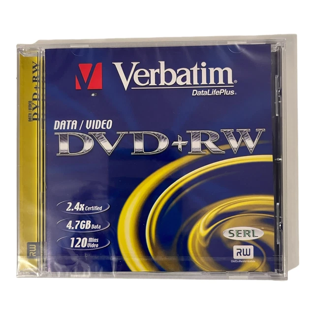 Verbatim DVD+ RW 4,7 GB DVD+RW Rohling 1 Stück Neu & OVP