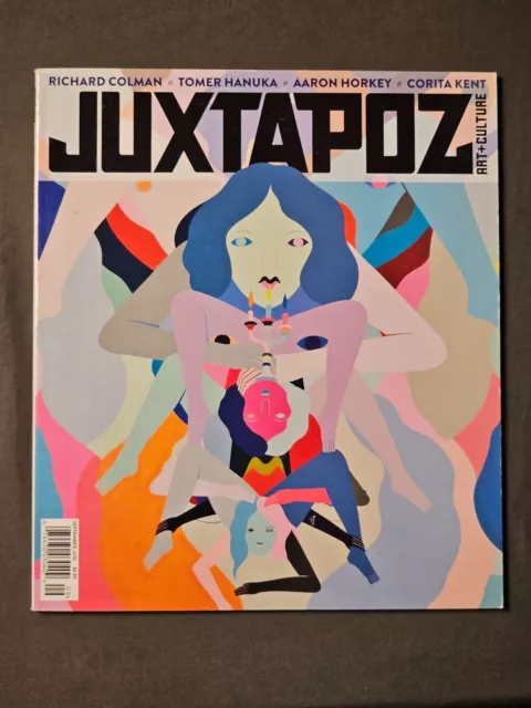 JUXTAPOZ Magazine #176. Richard Colman, Tomer Hanuka, Aaron Horkey. Sept 2015
