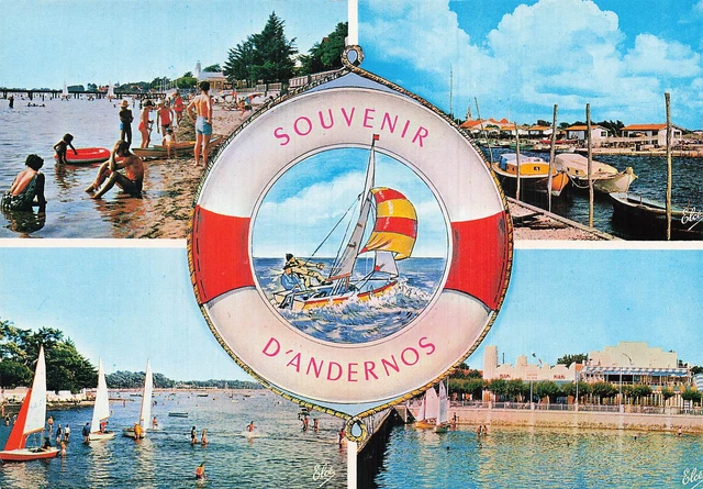 Ancienne CPA 33 Andernos - Ensemble De La Jetée Et Du Port - Carte Postale Vintage