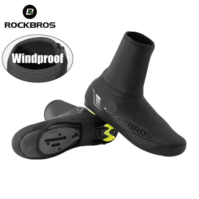 ROCKBROS Cycling Overshoes MTB Road Bike Winter Windproof  Warmer Shoe Covers