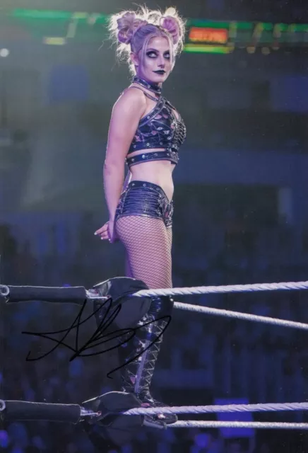 Alexa Bliss Hand Signed Wrestling 12x8 Photo WWE Autograph NXT 1