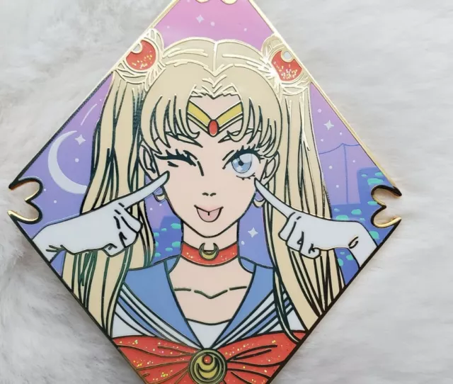 Sailor moon ombre moonlight  diamond enemal pin by Kassieart Limited Ed 350
