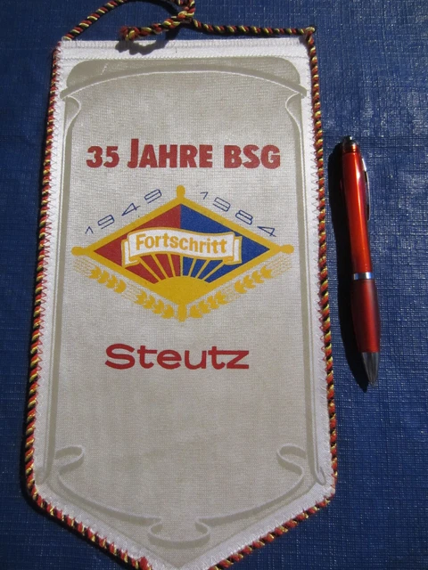 DDR, DTSB, Wimpel, Sport, BSG Fortschritt Steutz, 35 Jahre