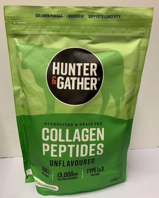 P Hunter HUNTER & GATHER Collagen Peptides 400g Brand New & Sealed EXP: 03/2029 ...