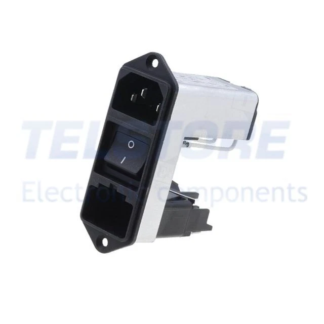 1pcs  Connettore di alimentazione AC IEC 60320 CD presa maschio CD44.1101.151 .