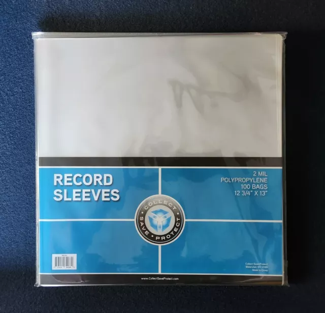 800 Record Lp Album Clear Plastic Covers Outer Sleeves 33 Rpm Vinyl Bags 2 Mil