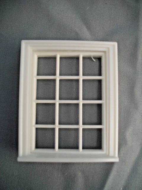 Half Scale 1:24 VICTORIAN 12 PANE WINDOW Jackson's Miniatures Dollhouse #L11