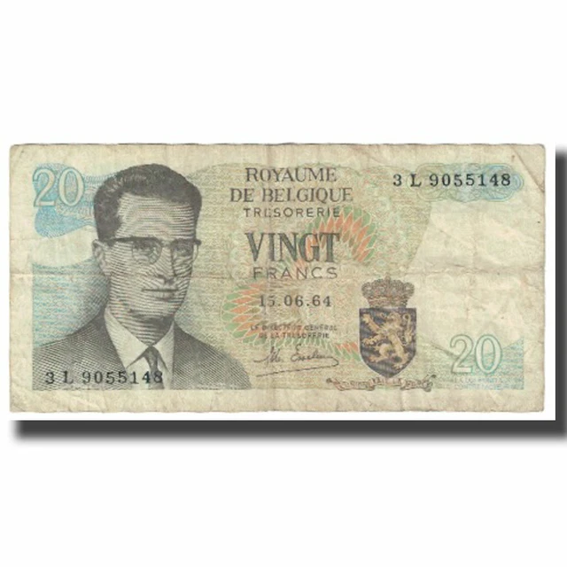 [#622790] Banknote, Belgium, 20 Francs, 1964, 1964-06-15, KM:138, VF(20-25)