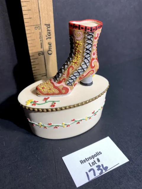 Willow Hall Trinket Box Victorian Shoe Ingrid