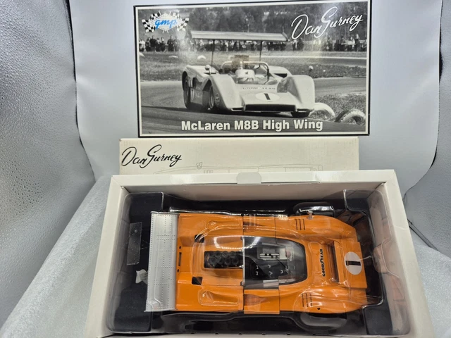 McLaren M8B HIGH WING #1 DAN GURNEY ORANGE AU 1/18 GMP 12023
