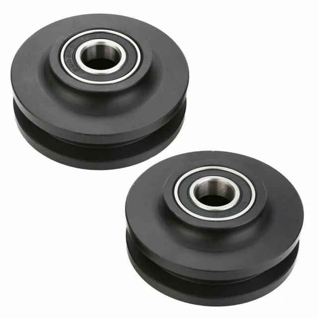 2 X Sliding Barn Door Hardware Rollers Door Pulley Wheels Hanging Rail Roller 4