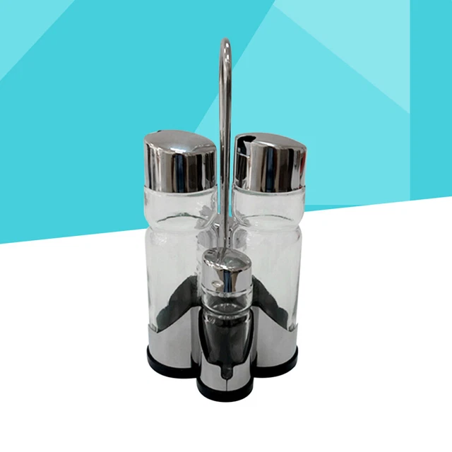 Pepper Shakers Set Kitchen Items Seasoning Bottles Salt Shakers