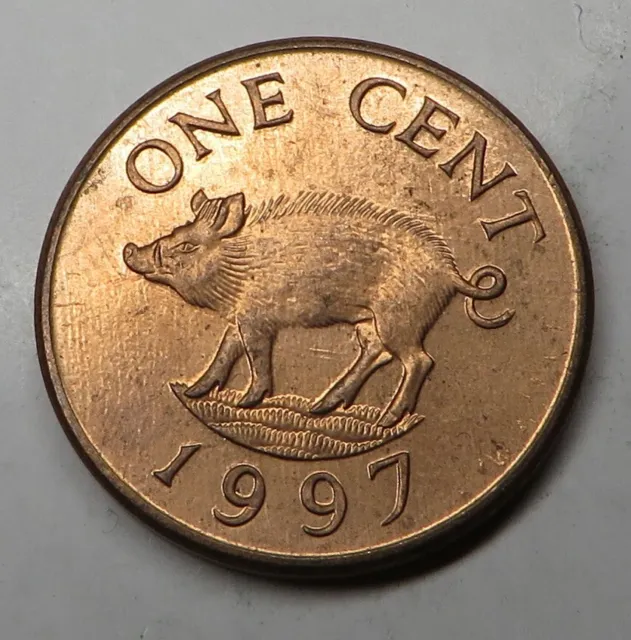 Bermuda Cent 1997 Copper Plated Zinc KM#44b UNC