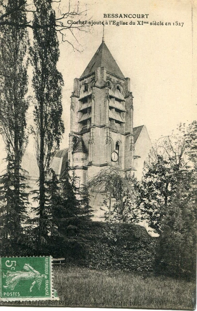 Carte BESSANCOURT Clocher ajouté à l'église