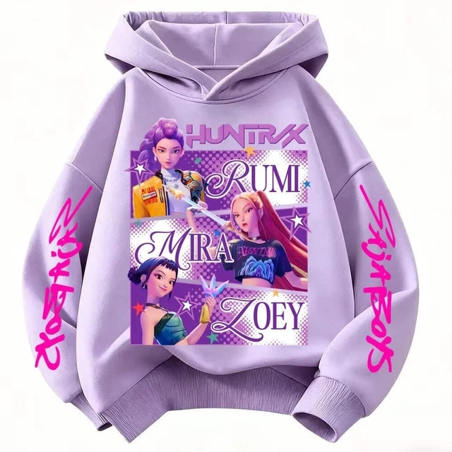 Unisex Kids K Pop Demon Hunters 13 kleuren beschikbaar hoodie met