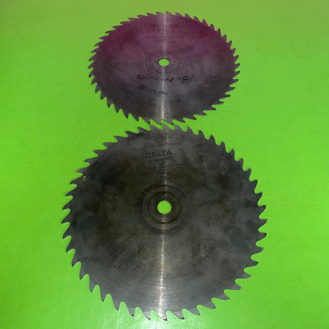 Vintage 9” Steel Saw Blades Simonds Saw and Steel Rockwell Delta Milwaukee