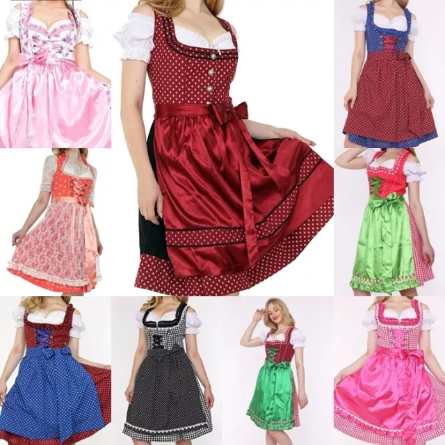 9 x Dirndl 3Tlg. Trachtenkleid Oktoberfest !!ORIGINAL LIFOS!!