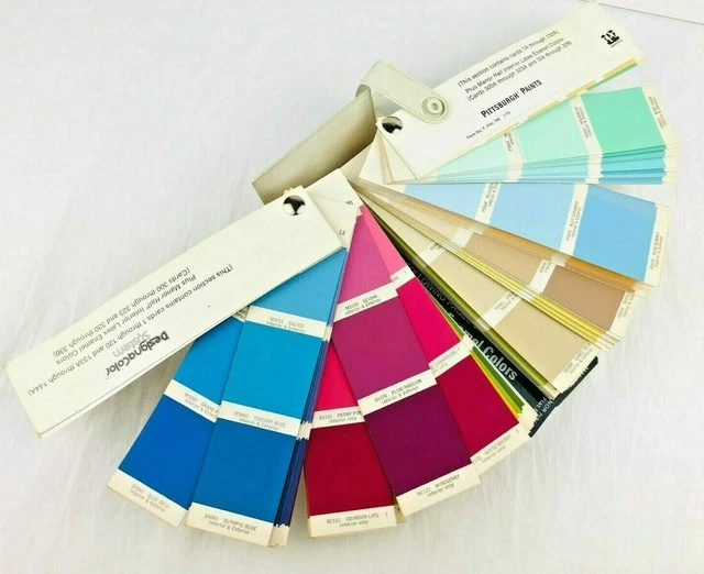 PITTSBURGH PAINTS DESIGNA Color System Paint Chip Board Fan Book