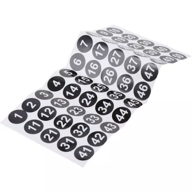 Sheets 1 to 200 Number Storage Water-proof Number Stickers Self-Adhesive Labels