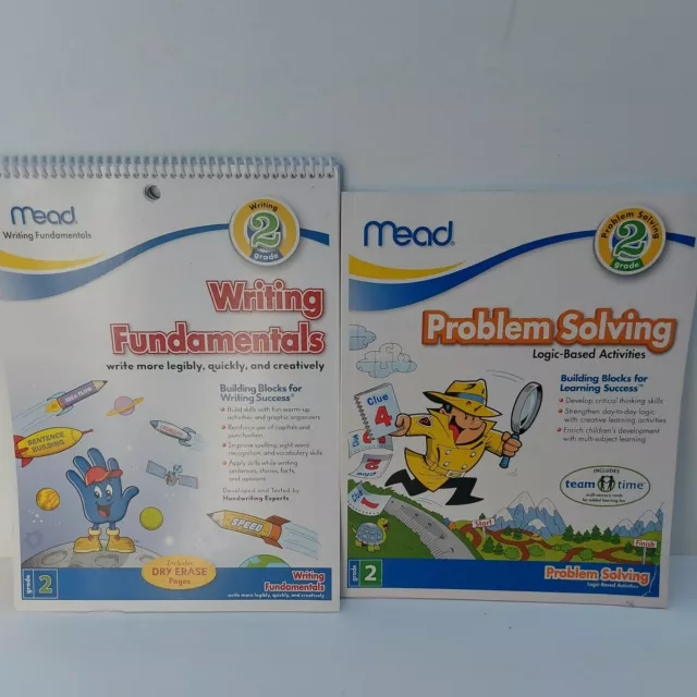 Mead Grade 2 Problem Solving Writing Fundamentals Activity Books Lot of 2
