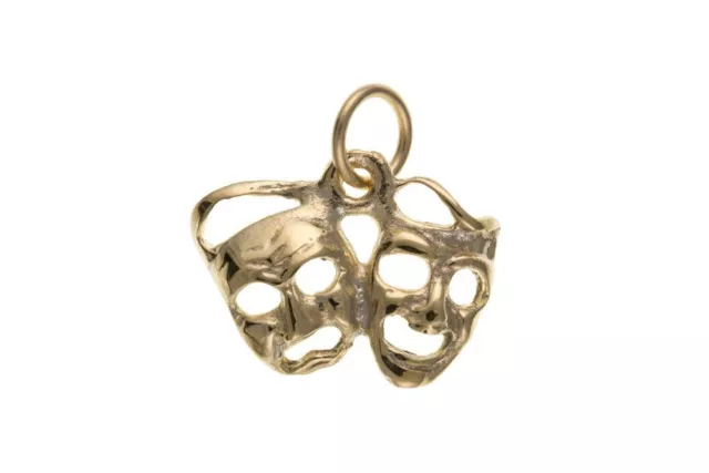 Comedy & Tragedy Charm Gold