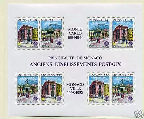 MONACO EUROPA CEPT 1990 Bloc yvert 49 neuf**, MNH