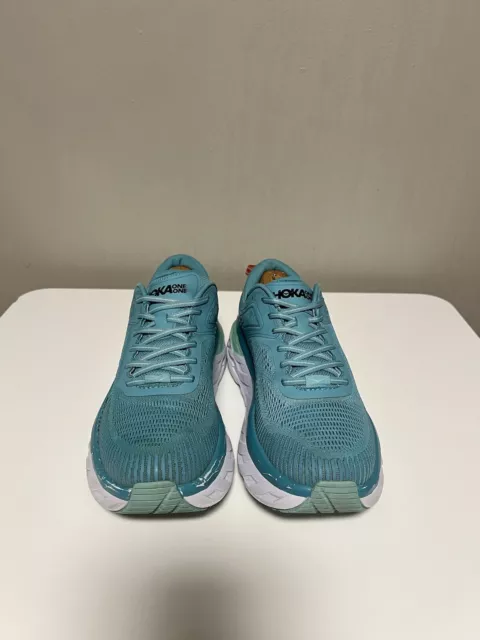 WOMEN'S HOKA ONE One Bondi 7 Aqua Running Shoes US Size 9.5 $52.00 ...