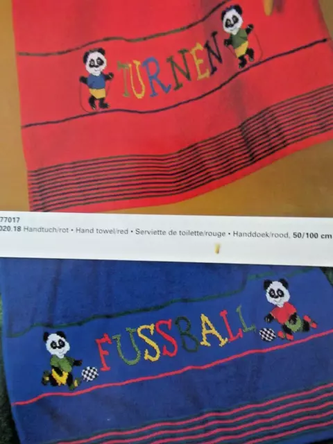 Stickvorlage "Pandabären - Fußball und Turnen" Kreuzstichmotive