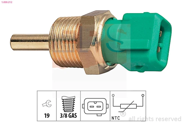 EPS Refrigerante Acqua Sensore Temperatura Made in Italy - OE Equivalente 1.830.212