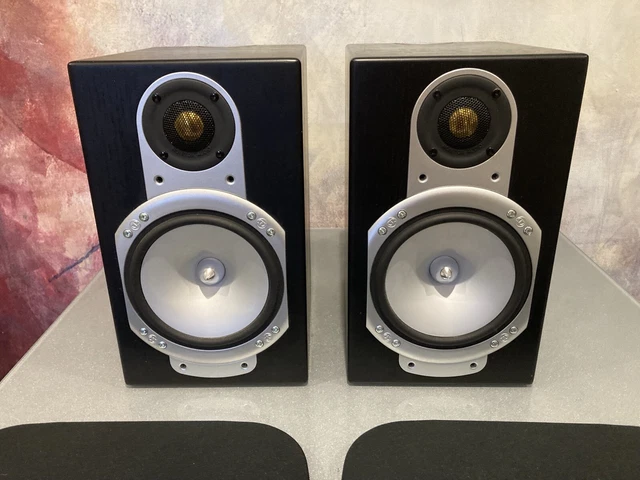 MONITOR AUDIO SILVER RS 1 Bookshelf Hifi Speakers GWO VGC 129.00