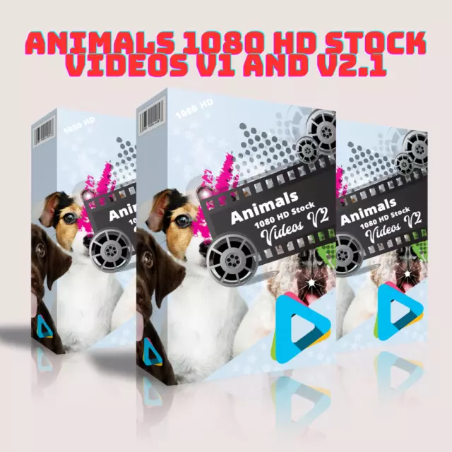 Animals 1080 HD Stock Videos V1 and V2.1