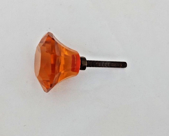 VINTAGE STYLE ROUND/ Victorian Single Glass Door Knob Handle Drawer