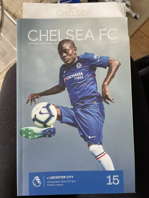 Chelsea V Leicester City Programme, 2018