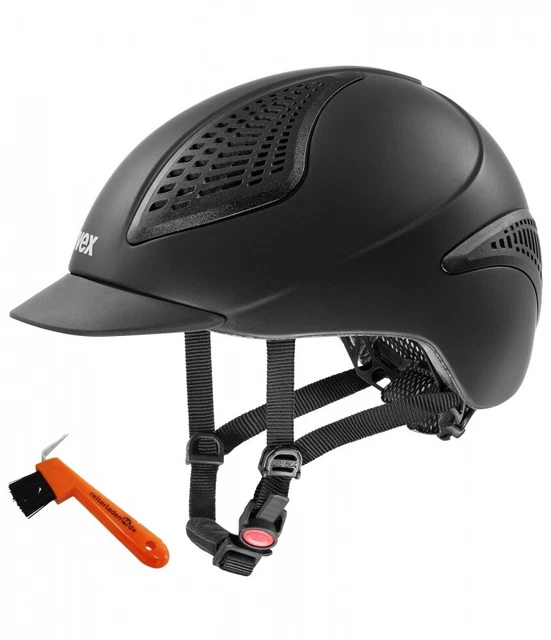 Reithelm Reitkappe Reiterhelm Uvex Exxential II Verstellbar + Hufkratzer RL24