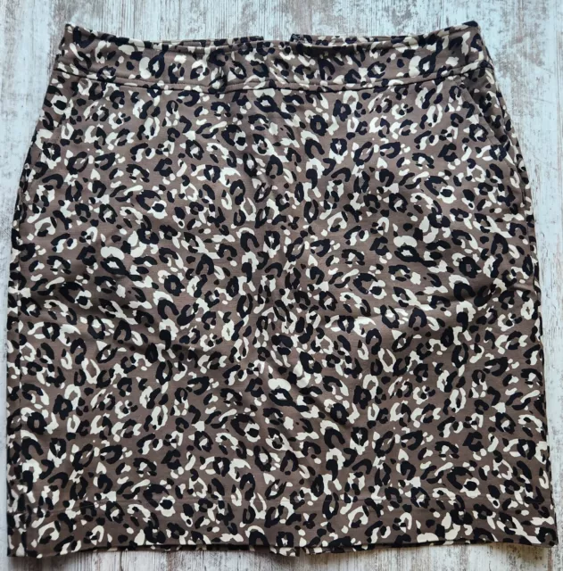 Skirt Pencil Women's 12 by Merona Animal Print NWOT 36 Inch Waist Leopard Print