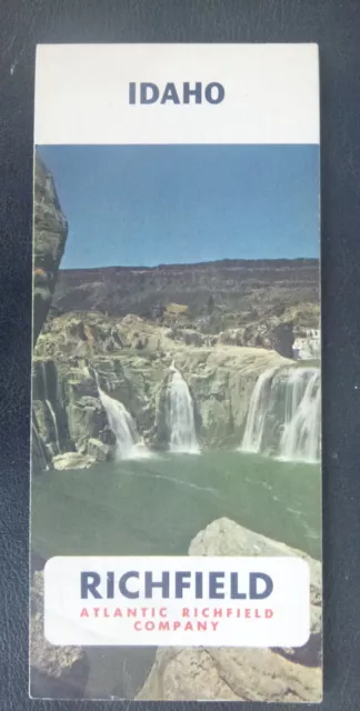1966 Idaho road map Richfield oil gas