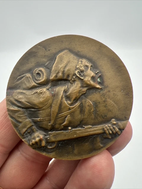Broche Ancienne En Terre Cuite Montée Sur Argent 800 – Signée André Huguenin, DUMITTAN