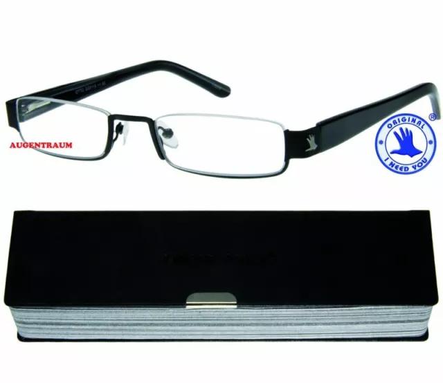 Lesebrille aus Metall Lesehilfe halbrand Unisex Brille 1,0 bis 3,0 Neu