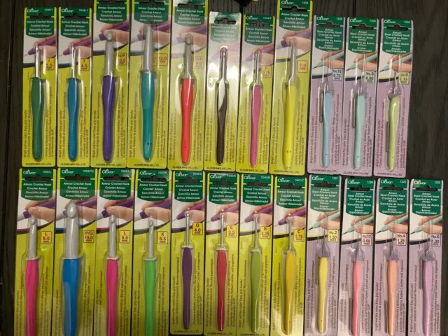 CLOVER AMOUR CROCHET hooks Lot Of 17 Brand New 100% Authentic $74.44 -  PicClick