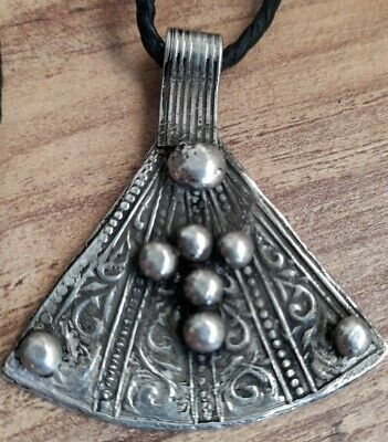 Necklace Morocco Berber Amazigh Silver Vintage Old Moroccan Pendants 15 Grams