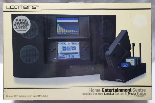 4GAMERS DSi HOME ENTERTAINMENT CENTRE BLACK NEW FACTORY SEALED