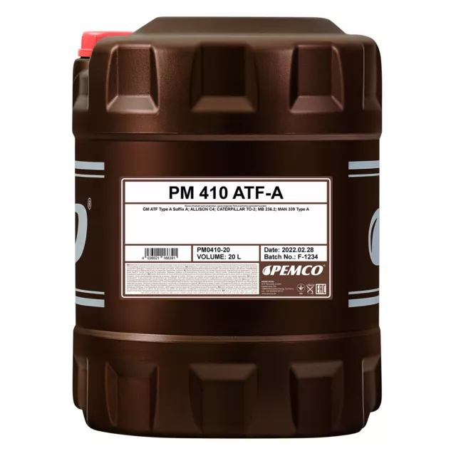 20 (1x20) Liter PEMCO iMATIC 410 Automatikgetriebeöl ATF-A