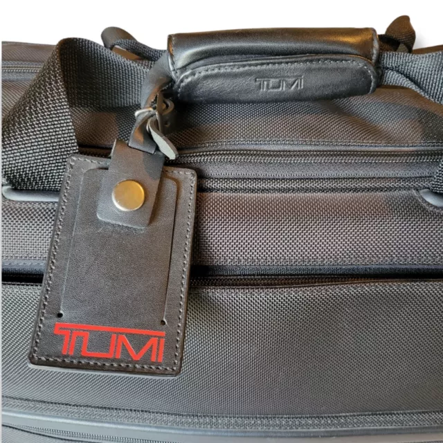 Tumi Black Nylon Carry-On Expandable Luggage Laptop Overnight Bag + BONUS Lock 2